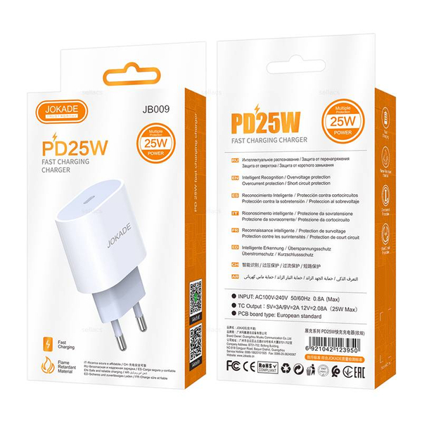 Зарядное устройство Jokade JB009 PD25W (white)