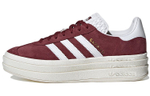 Adidas originals Gazelle Bold comfortable and lightweight non-slip wear-resistant low-top sneakers women's wine red