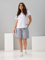 Шорты Н-147/синяяполоса-джинс