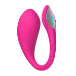 Розовое силиконовое виброяйцо 10см с управлением через приложение Lovense Lush 4 Smart Vibrating Egg Pink