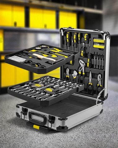 Набор инструментов 186пр. 1/4''1/2''(6-гр.) (4-30мм) ''Дорожный кейс'' WMC TOOLS WMC-WMC186-3