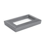 Рамка 2-местная (без перемычки), пластик, STEKKER, PFR00-7012-06, серия Катрин, графит 50045