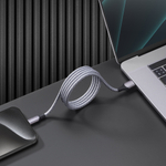 Дата-кабель Magneto, USB-A - Lightning, 1.5м,  2.4A, серый