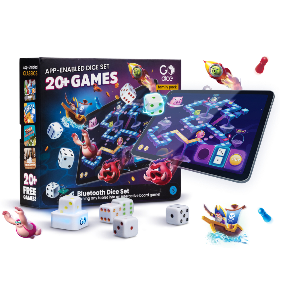 Интерактивная семейная настольная игра - GoDice Set 5 Particula