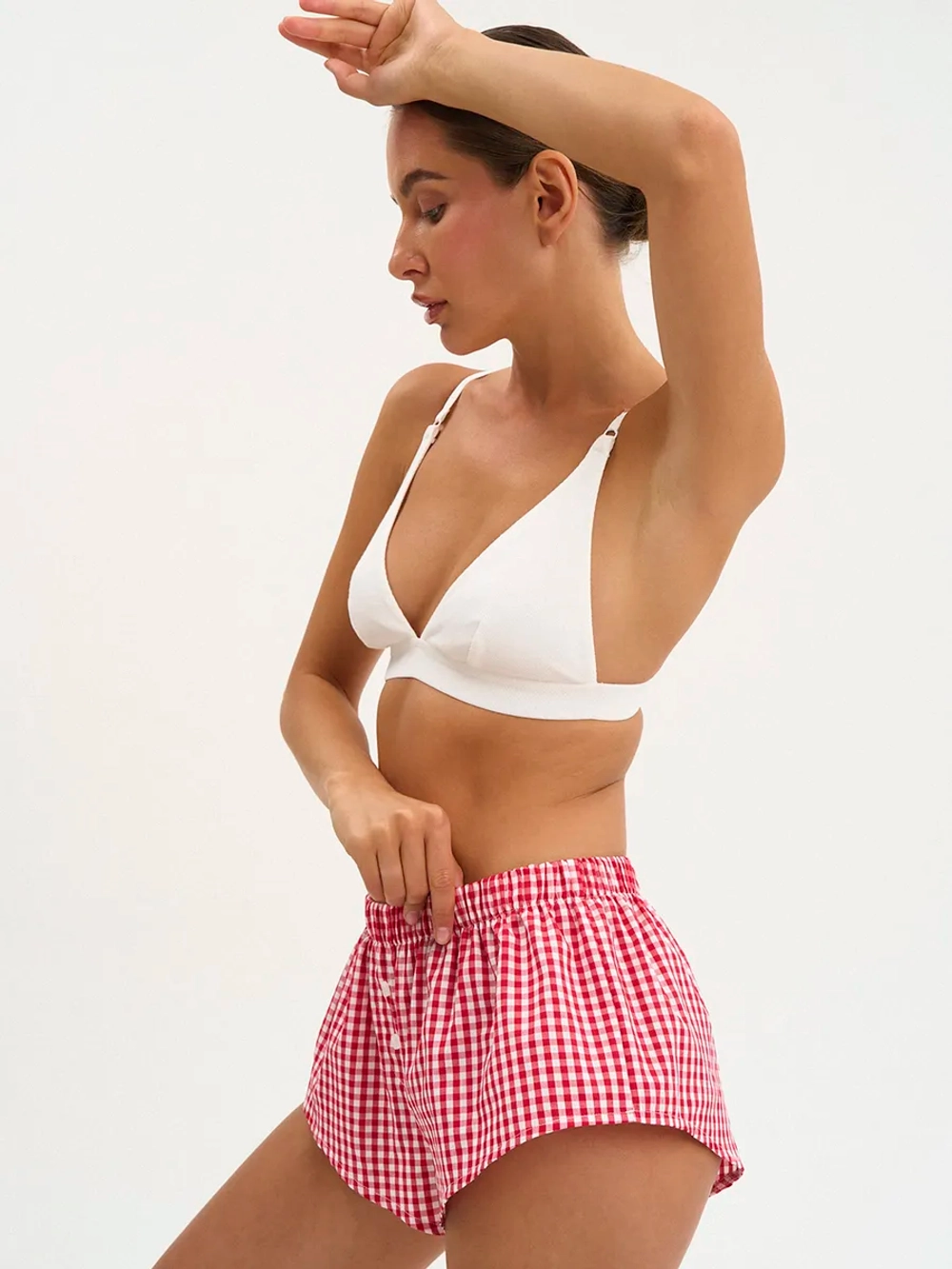 Шорты домашние укороченные