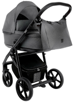 Детская коляска Roan Esso 3 в 1 с автокреслом Pituso Baesa Pro Black,Beige Canopy ESS114/1 Grey/Black