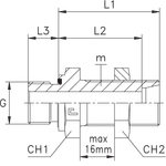 Штуцер FDE DL08 BSP 1/4 (корпус)