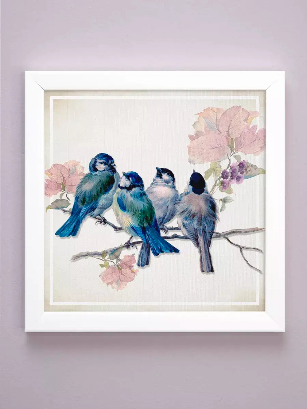 Картины на стену интерьерная на холсте 4 шт, 23*23 см