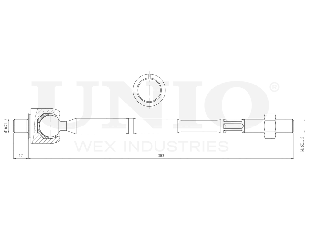 Тяга рулевая UNIO SSP-30103