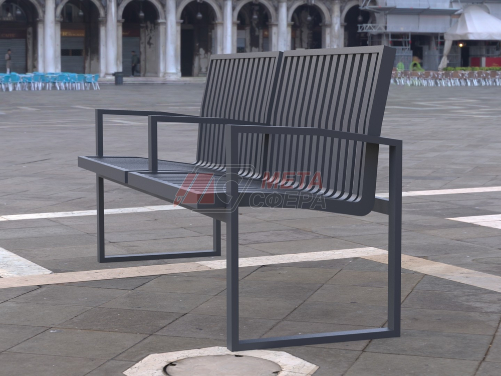 Скамейка Ньюпорт металл