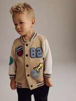 Бомбер и джоггеры в комплекте для мальчика Next B90-449, Бежевый, Черный