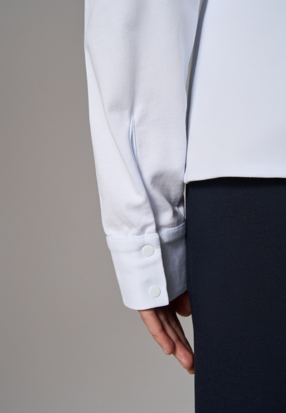 Рубашка трикотажная белая