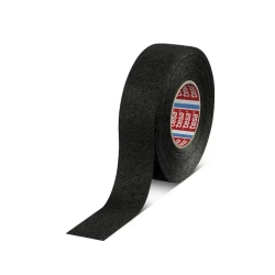 tesa Изолента 51608, 1 шт. шумоизоляция автомобильная салонная тканевая флисовая матерчатая черная для жгутования, "антискрип", 19 мм 25 м 230 мкм
