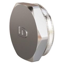 Заглушка для трубы LD DN25 наружная резьба, латунь никелированная