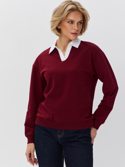 Джемпер с воротником поло