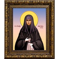 Анастасия Титова преподобномученица послушница. Икона на холсте.