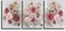Модульная картина "Триптих нежных роз"