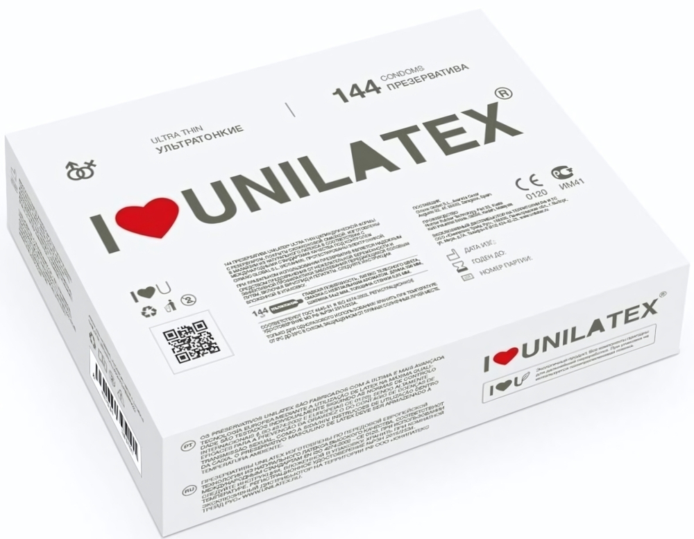 Ультратонкие презервативы Unilatex Ultra Thin - 144 шт.