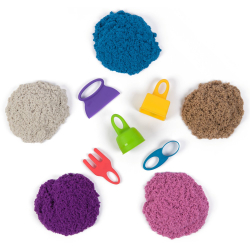 Kinetic Sand - Walizka z 5 rodzajami piasku kinetycznego 907 g 20146591 => Kinetic Sand - Чемодан с 5 видами кинетического песка 907 г 20146591