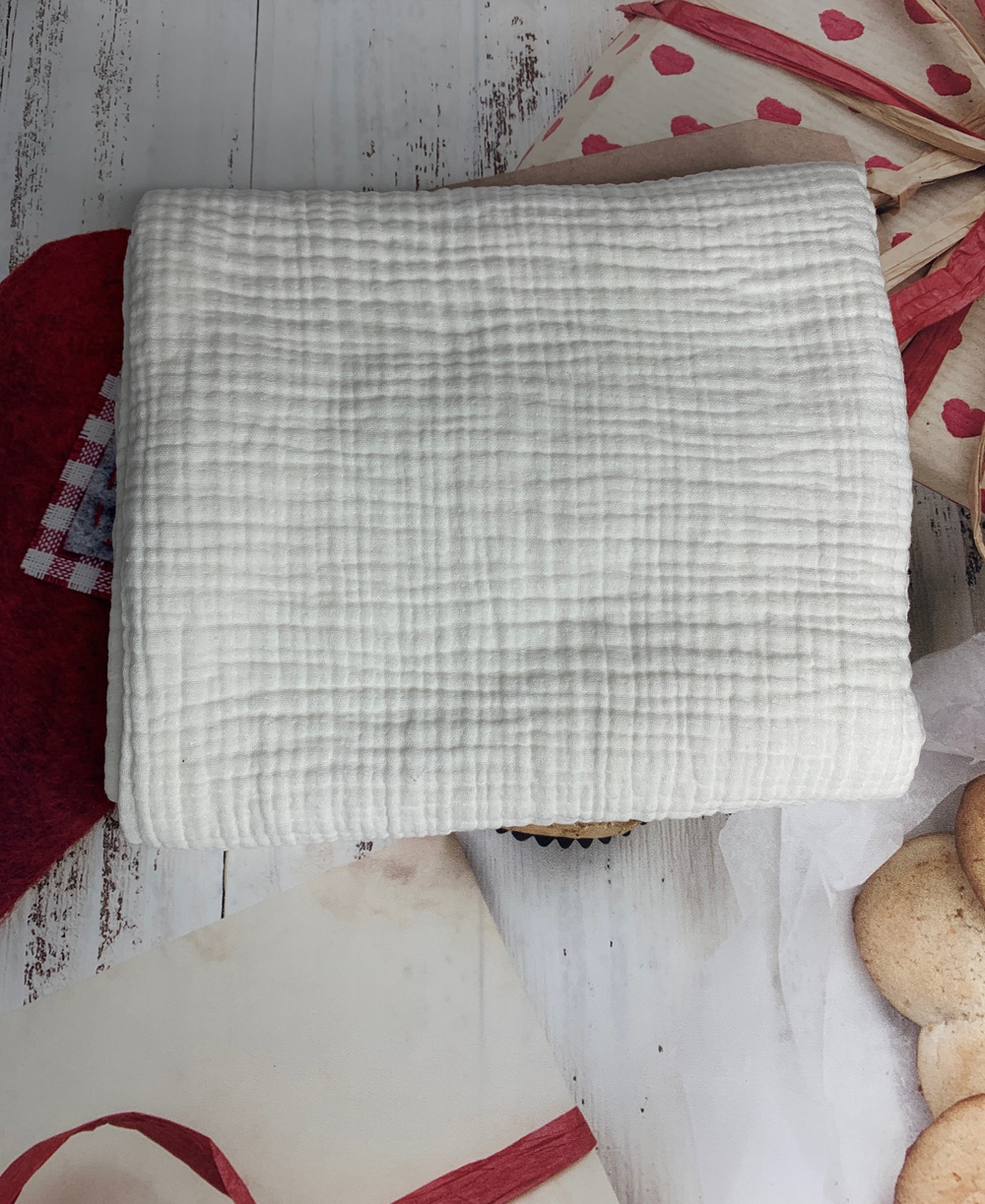 Муслиновый плед в детскую кроватку