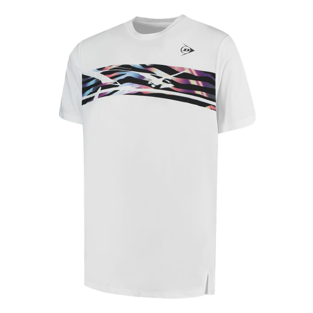 Мужское теннисное поло Dunlop Game 2 Men - White, Multicoloured