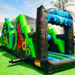 Коммерческая надувная полоса препятствий «Кибер», 18×3×4 м