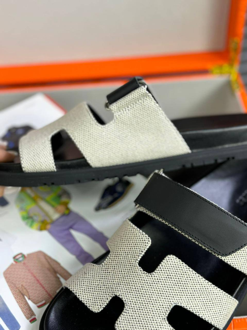 Шлёпанцы Hermes, арт. 701123