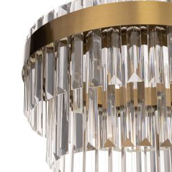 Citilux Sheldon CL339143 LED Люстра хрустальная с пультом Бронза