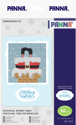 Набор для вышивания "PANNA"OT-7377 "Открытка. Время чудес" 11.5 х 12 см