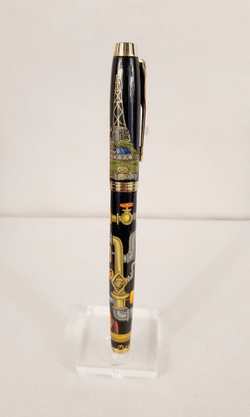 Ручка Parker с ручной росписью Палех "Подарок нефтянику"