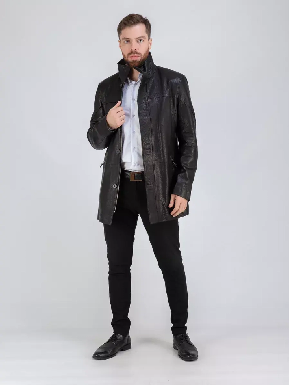 Куртка кожаная демисезонная Турция