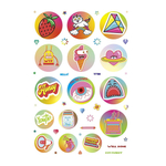 Наклейки-стикеры Контэнт-Канц, А5, 145x210 мм, "WOW Bullet Journal Sticers. Медведь", 10 л, зеленые, бумага, 400+ наклеек