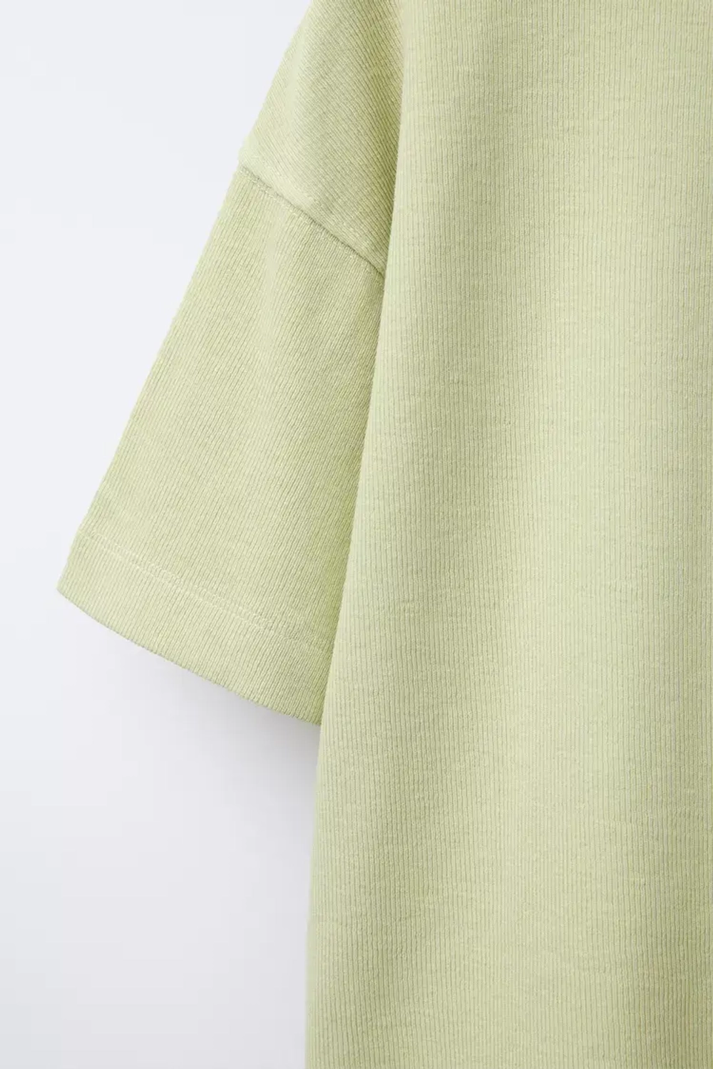 ZARA ФУТБОЛКА С НАДПИСЬЮ, ЛАЙМОВЫЙ