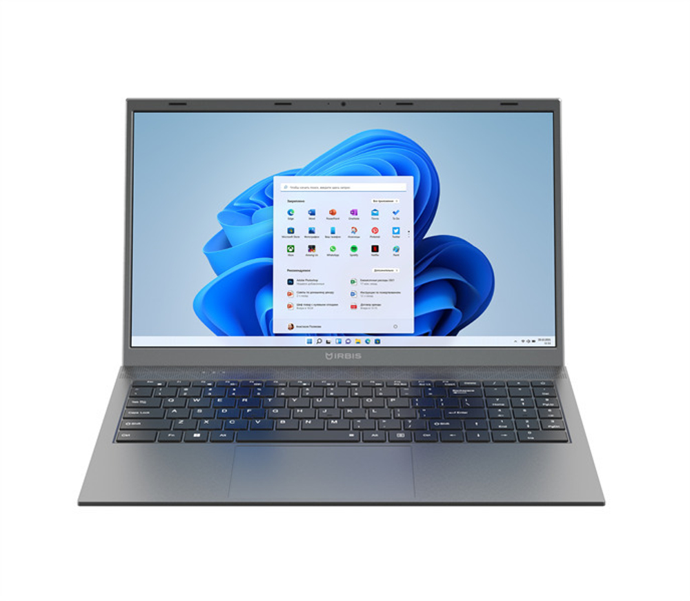 Ноутбук  Irbis Blizzard 15.6 ", Ryzen 7, 16 Гб RAM, 512 Гб SSD, Radeon Graphics, Серый