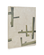 Fida Зеленый абстрактный холст 180 x 140 см