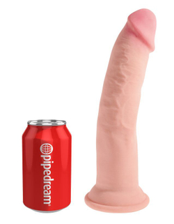 King Cock Plus 9 Triple Density Cock - Flesh - Фаллоимитатор на присоске Тройная плотность