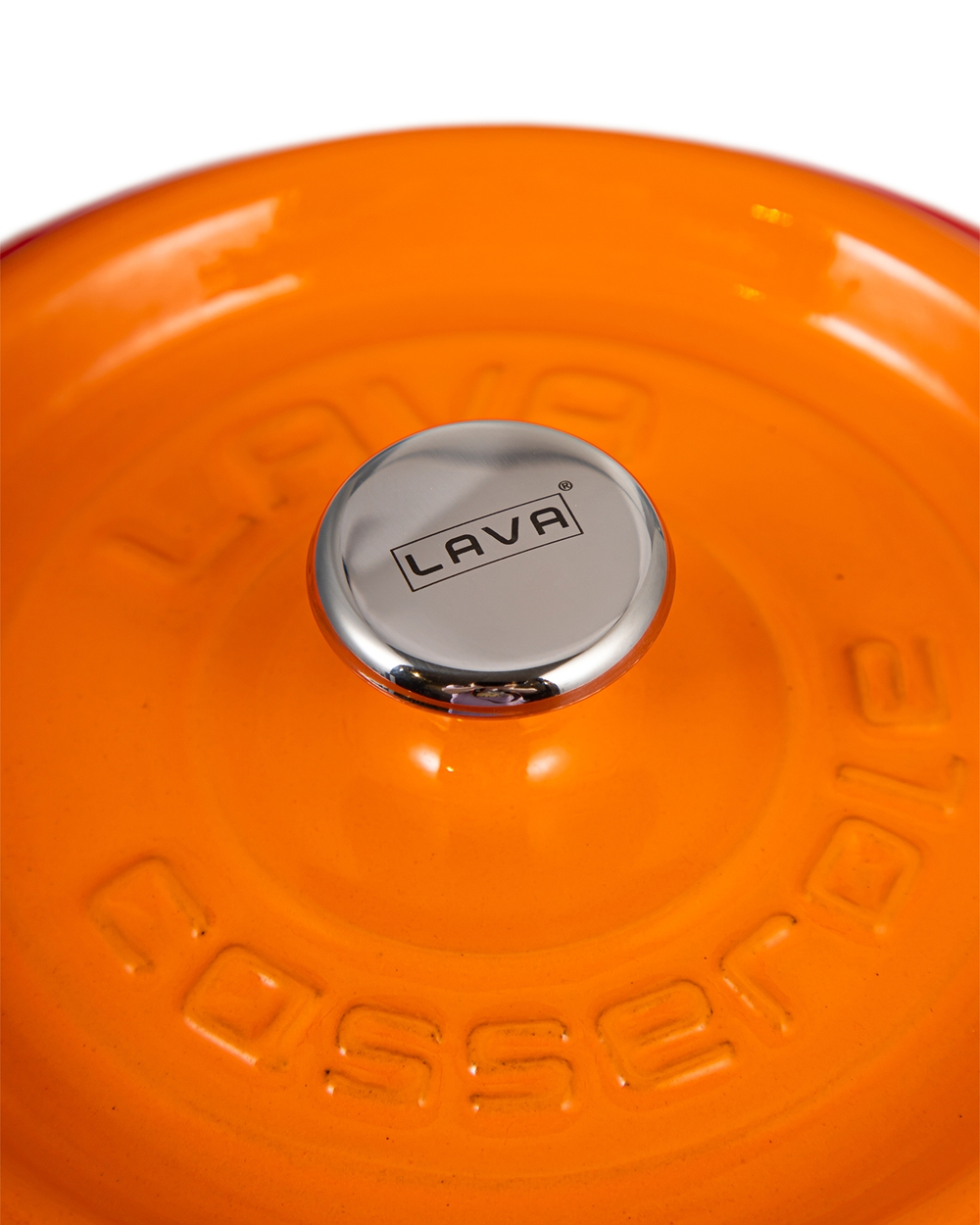 Кастрюля с крышкой 2.8л LAVA оранжевая