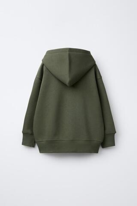 ZARA ХУДИ С НАДПИСЬЮ, ЗЕЛЕНЫЙ