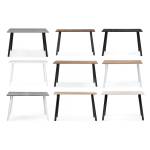 Стол деревянный Woodville Тринити Лофт 120 25 мм дуб крафт золотой, черный матовый, ножки черные