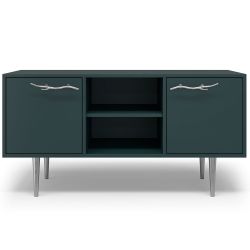 Тумба под ТВ Арт Колор matte 117см Стайл Сильвер Зеленый бирюзовый матовый