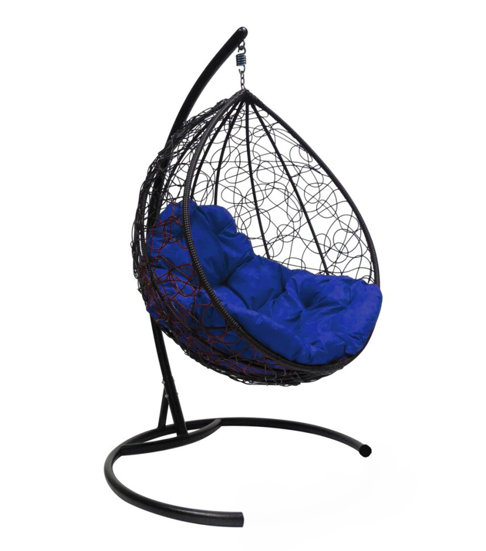 Кресло подвесное Lagos black/blue