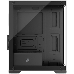 Корпус для компьютера 1STPLAYER MIKU Mi2 Black / mATX / 3x120mm LED fans / Mi2-BK-3F1