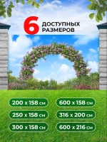 Фотосетка на забор яркая Цветочная арка 2х1,58 м