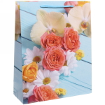 Пакет подарочный «Цветочная феерия» 26*32*10 см