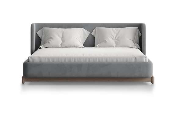 Кровать Basic спальное место 160*200 см (серый, антивандальная)