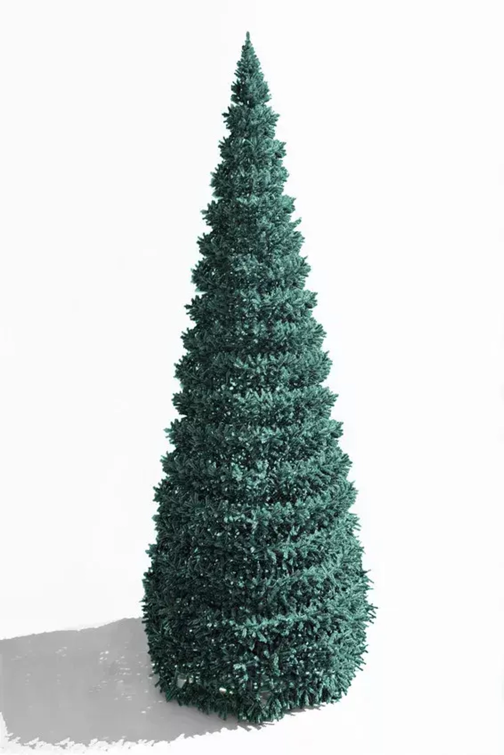 Уличная елка Евро-2 изумрудная 5 м., каркасная, ПВХ, Green Trees (GT5EVPVCBL)