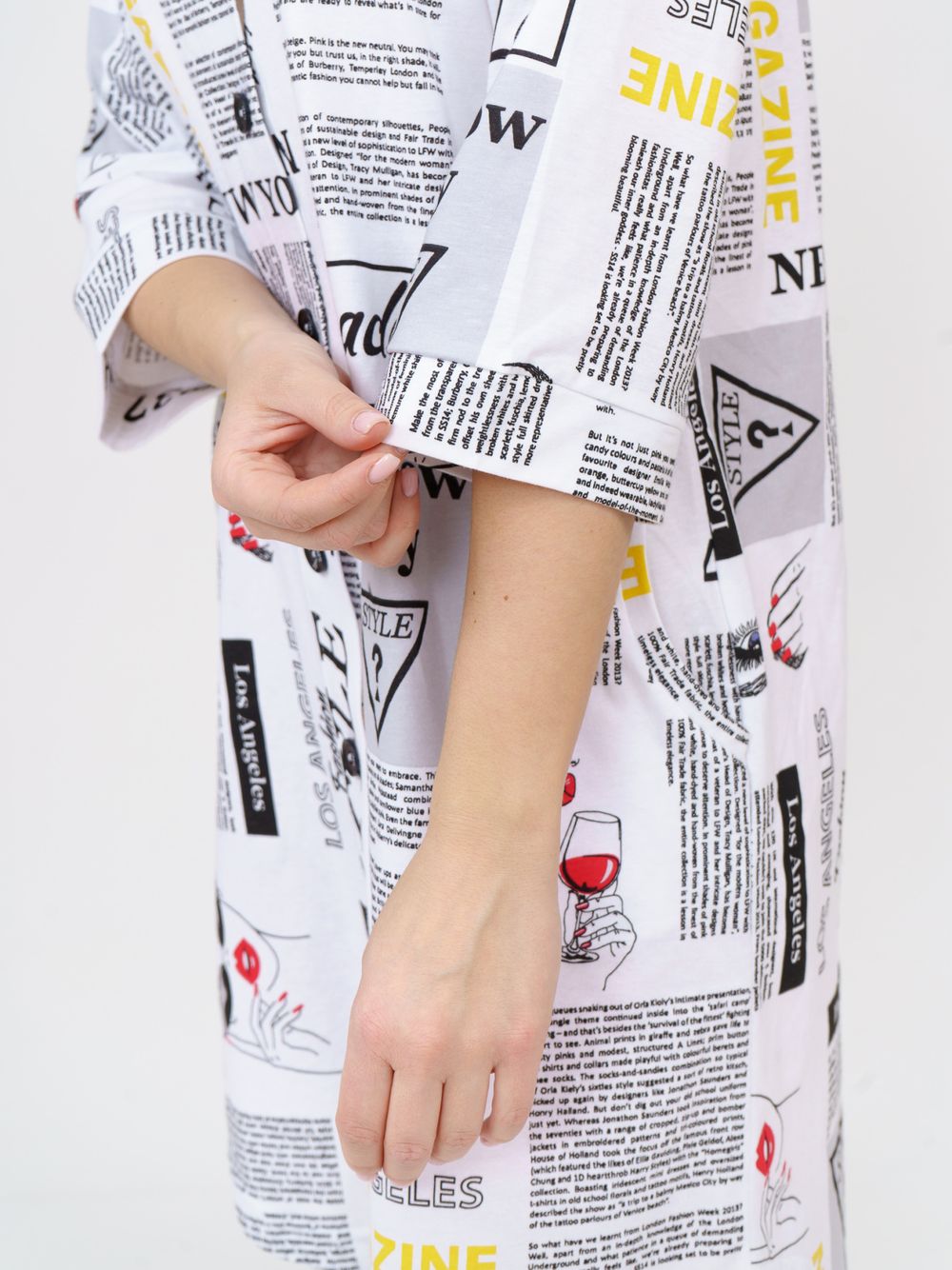 433 Халат "Газета" SveTekst (Акция)