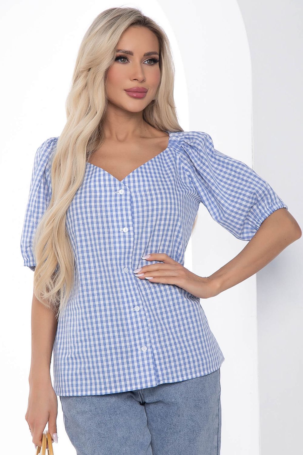 Блуза "Джейн" (голубая) Б10002 LT Collection (Акция)