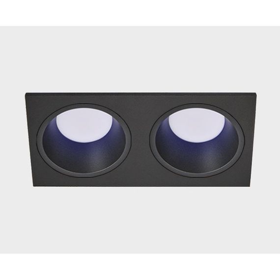Встраиваемый светильник Italline IT08-8013 black 4000K 2 шт + IT08-8015 black