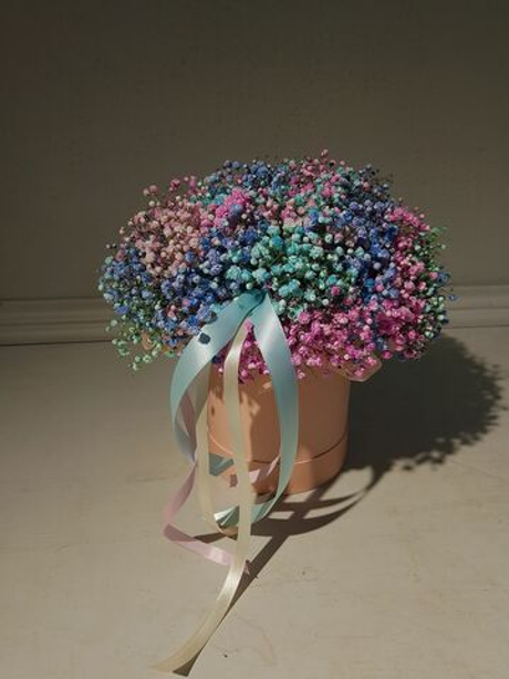 Трендовая гипсофила в разноцветной гамме (КМ0001)